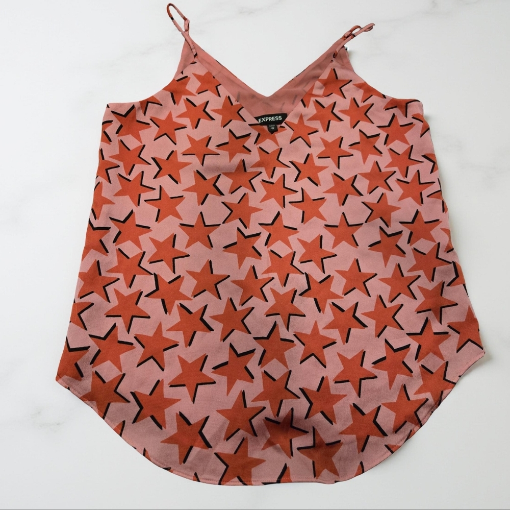 Express Star-Patterned Pink Camisole